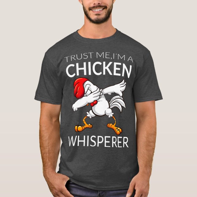 T-shirt Poulet Dabbing Poulet Whisperer Drôle mignon (Devant)