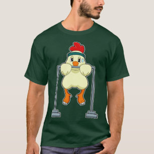 T-shirt Poulet dans les pousses de conditionnement physiqu