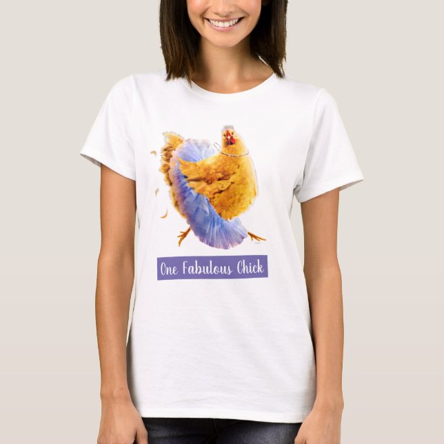 T-shirt Poulet dans un tutu (Devant)