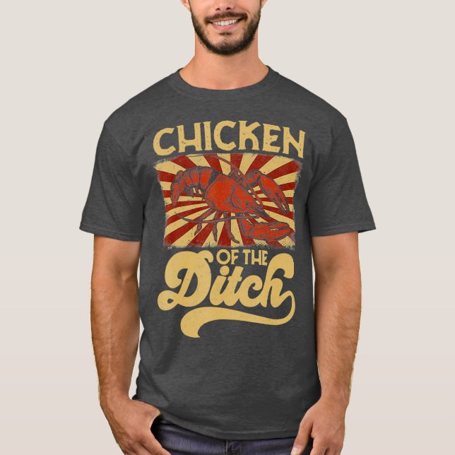T-shirt Poulet De La Fête De Poisson-Éclair Retro les anné (Devant)