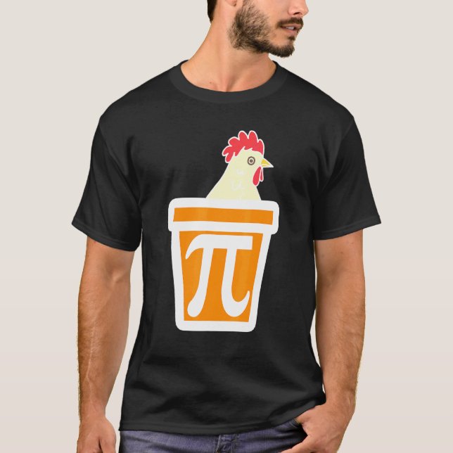 T-shirt Poulet de la journée de Pi (Devant)