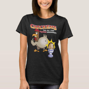 T-shirt Poulet de l'animal qui fait chier le petit-déjeune