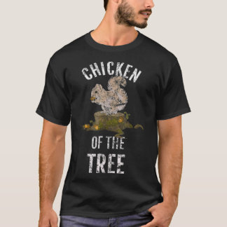 T-shirt Poulet De L'Arbre Fun Chasseur D'Écureuil LtG