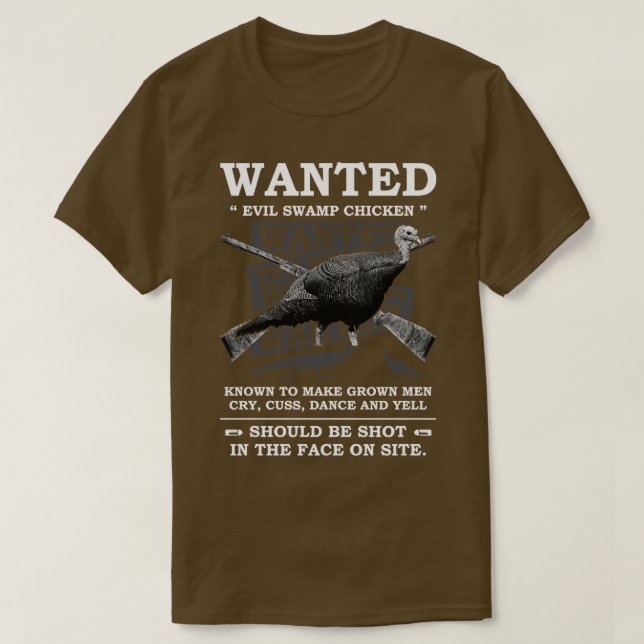 T-shirt Poulet De Marécage Recherché Connu Pour Faire Des  (Design devant)