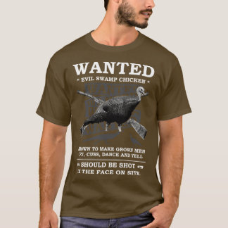 T-shirt Poulet De Marécage Recherché Connu Pour Faire Des