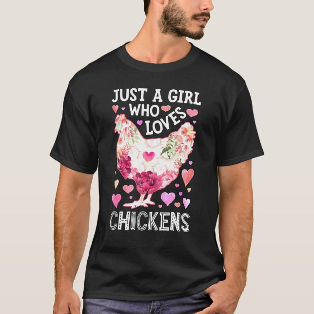 T-shirt Poulet De Poulet Pour Fille (Devant)