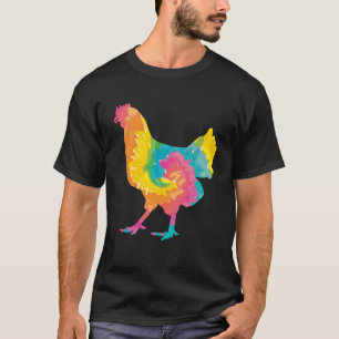 T-shirt Poulet De Teinture Pour Fermier Hippy Hobby Farm