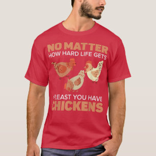 T-shirt Poulet d'élevage Poulet de poulets Whisper ferme V