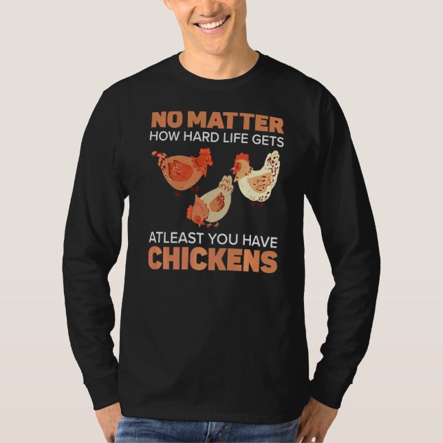 T-shirt Poulet d'élevage Poulet de poulets Whisper ferme V (Devant)