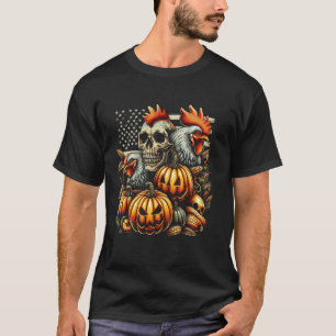 T-shirt Poulet des agriculteurs et Halloween