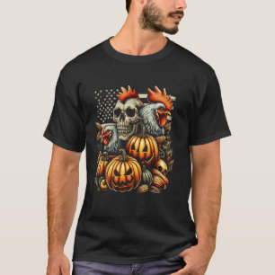 T-shirt Poulet des agriculteurs et Halloween
