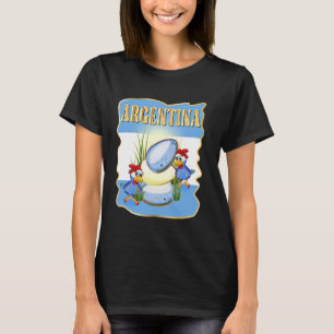 T-SHIRT POULET DRAPEAU ARGENTIN ARGENTINE