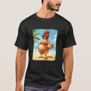 T-shirt Poulet Drôle en Bikini pour les Amoureux de Maillo