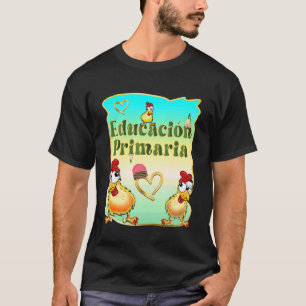T-shirt Poulet drôle espagnol école primaire rentrée scola