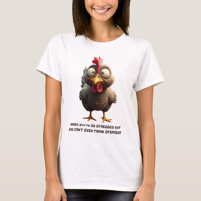 T-shirt Poulet effilé (Devant)
