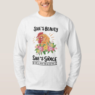 T-shirt Poulet - Elle est beauté Elle est grâce