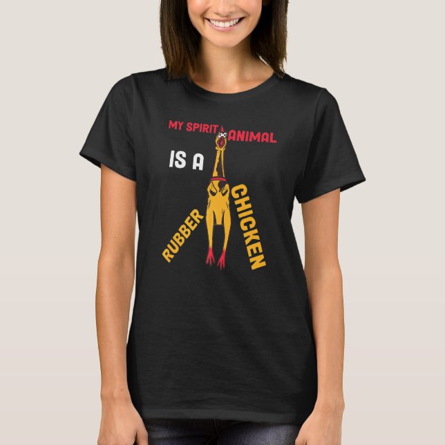 T-shirt Poulet en caoutchouc (Devant)