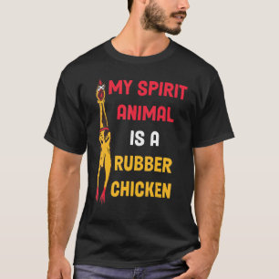 T-shirt Poulet en Caoutchouc Mignon Facilement Distrait Pa