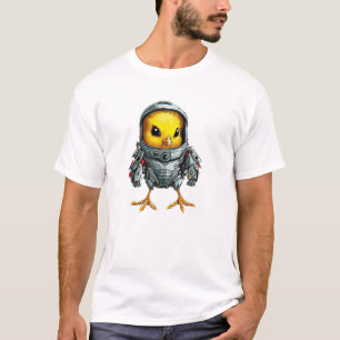 T-shirt Poulet en Mech, Conception robotique futuriste