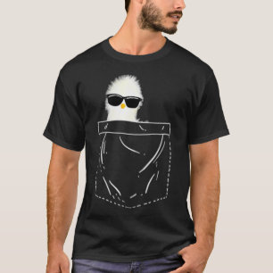 T-shirt Poulet en soie dans la poche Cool soie Pet Proprié