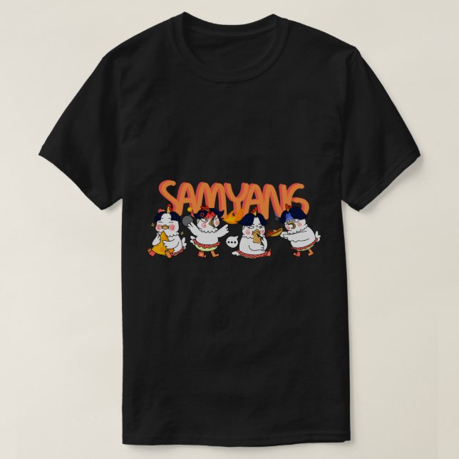 T-shirt Poulet épicé de nouilles Samyang (Design devant)