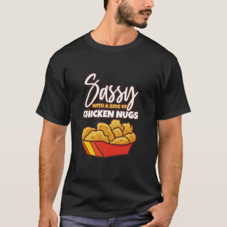 T-shirt Poulet et maman Hugs Cute Chicken Nuggets Gi