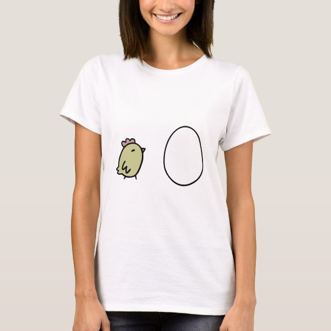 T-shirt Poulet et oeuf (Devant)