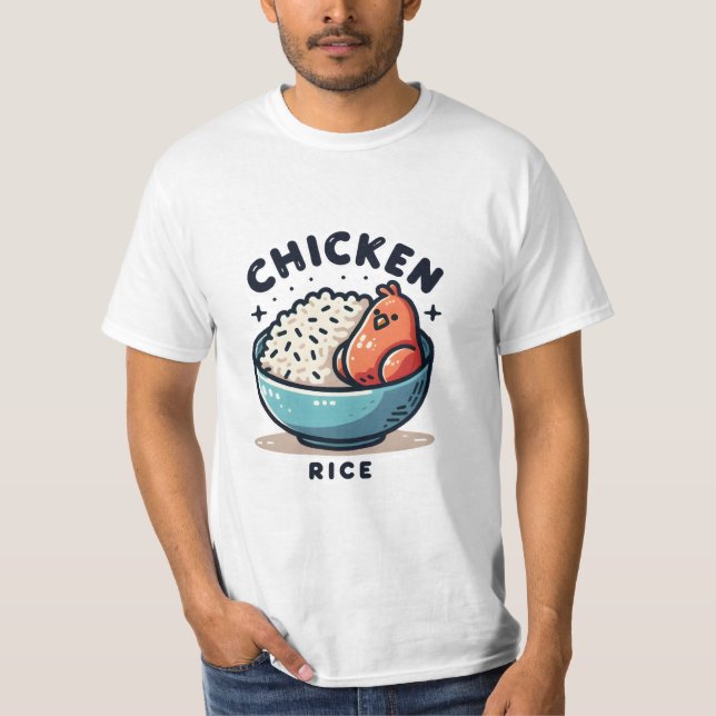 T-shirt Poulet et riz (Devant)
