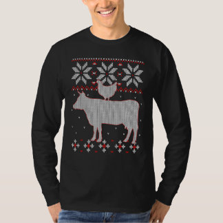 T-shirt Poulet Et Vache Vilain Grotte De Noël