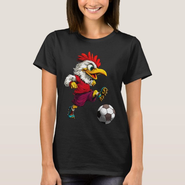 T-shirt Poulet Footller  (Devant)