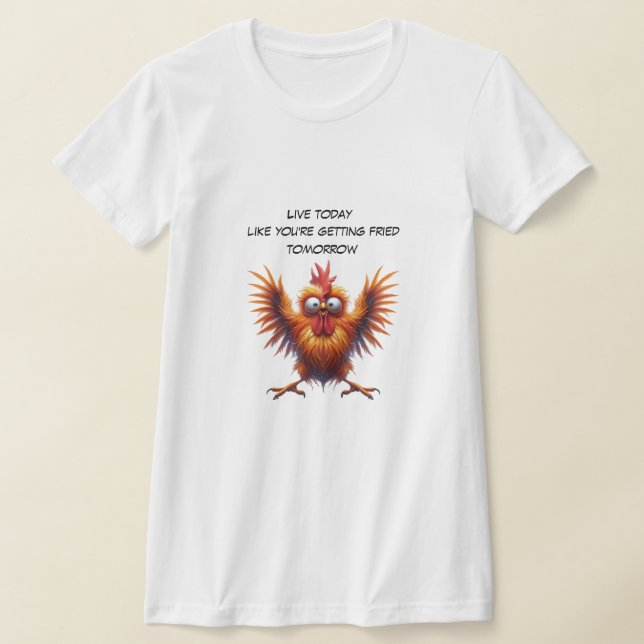 T-shirt Poulet frit (Poser)