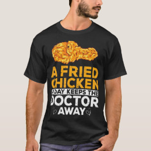 T-shirt Poulet Frit Croustillant Fou Style Foodaholic