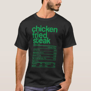 T-shirt Poulet Frit Steak Nutrition Fact Thanksgiving Ch