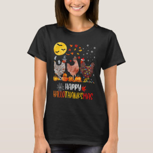 T-shirt Poulet Halloween Joyeux HalloThanksMas Automne Que