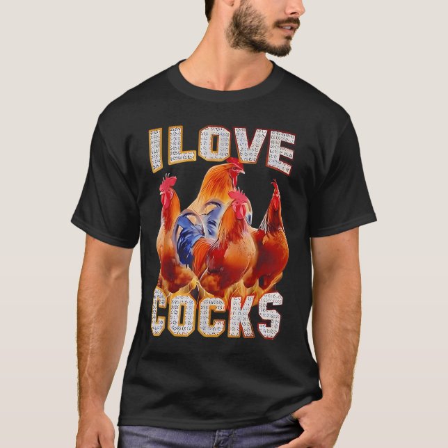 T-shirt Poulet I Love S (Devant)