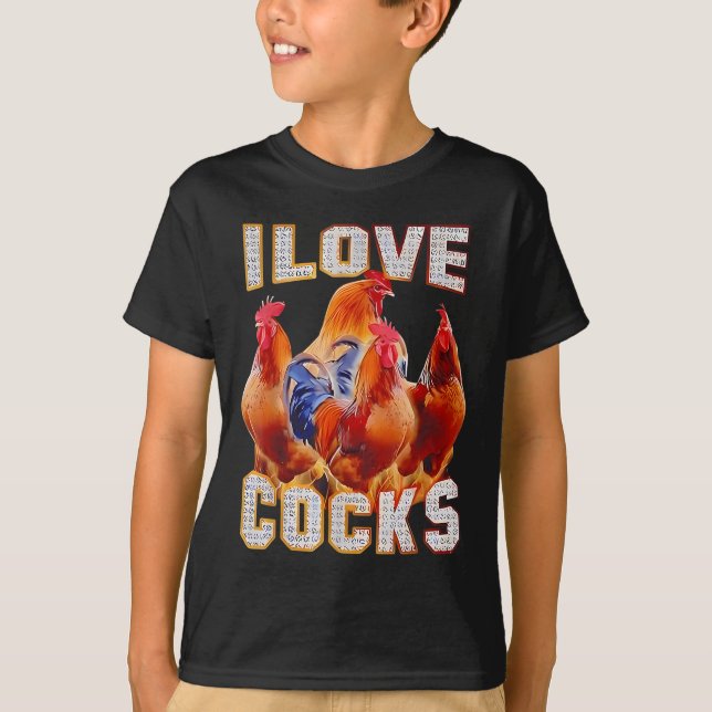 T-shirt Poulet I Love S (Devant)