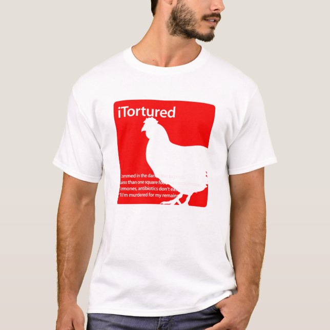 T-shirt poulet iTortured (Devant)