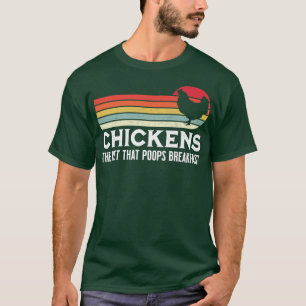 T-shirt Poulet L'Animal Qui Poops Petit Déjeuner Amusant A