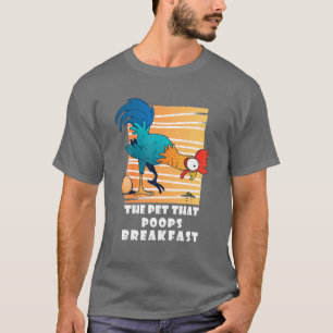 T-shirt Poulet L'Animal Qui Poops Petit Déjeuner, Drôle Ca