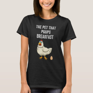 T-shirt Poulet Le Animal Qui Poops Petit Déjeuner Animal 1