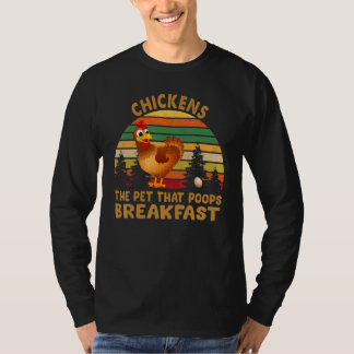 T-shirt Poulet Le Petit Déjeuner Vintage Chic