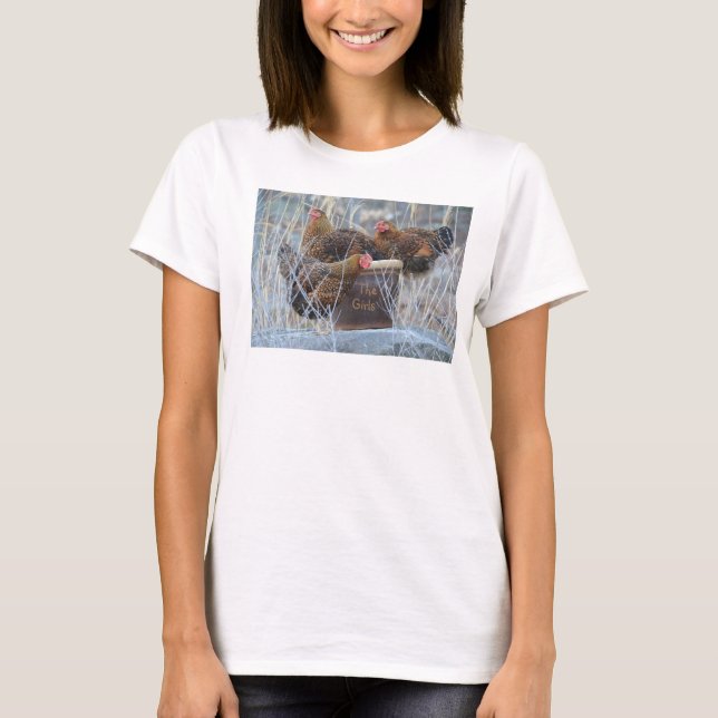 T-shirt poulet "Les filles" (Devant)