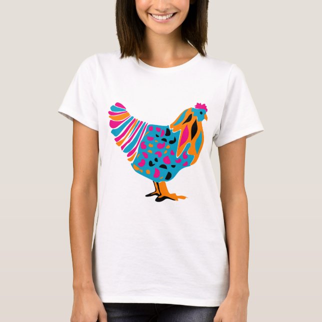 T-shirt Poulet lumineux génial (Devant)