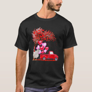 T-shirt Poulet Lunettes de soleil Cœurs Arbre Camionnette