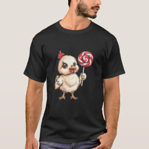 T-shirt Poulet mignon Avec Lollipop I Enfants Poulet T Che