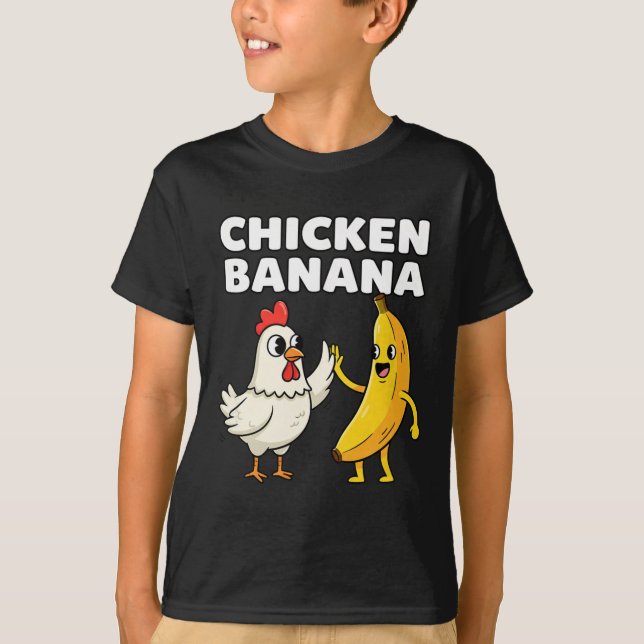 T-shirt Poulet Nana Highfive Amusant  (Devant)