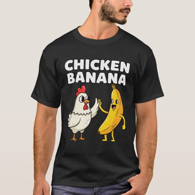 T-shirt Poulet Nana Highfive Fun  (Devant)