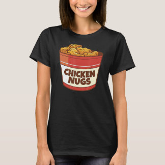 T-shirt Poulet Nugget I Love Frit Poulet Nugget Fast Fo