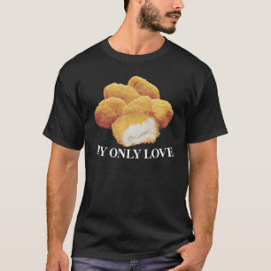 T-shirt Poulet Nugget I Love Frit Poulet Nugget Fast Fo
