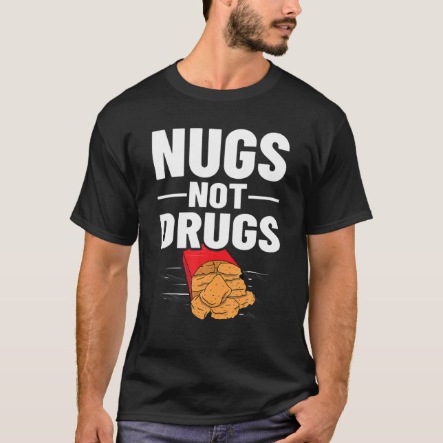 T-shirt Poulet Nugget Vega Nuggs Sauce Fries (Devant)